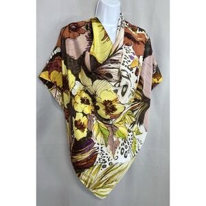 Women's Floral Square‎ Scarf 41"x42"